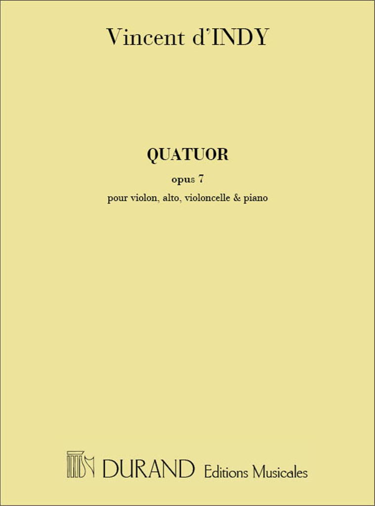 Quatuor Op 7 Violon-Alto-Vlc-Piano